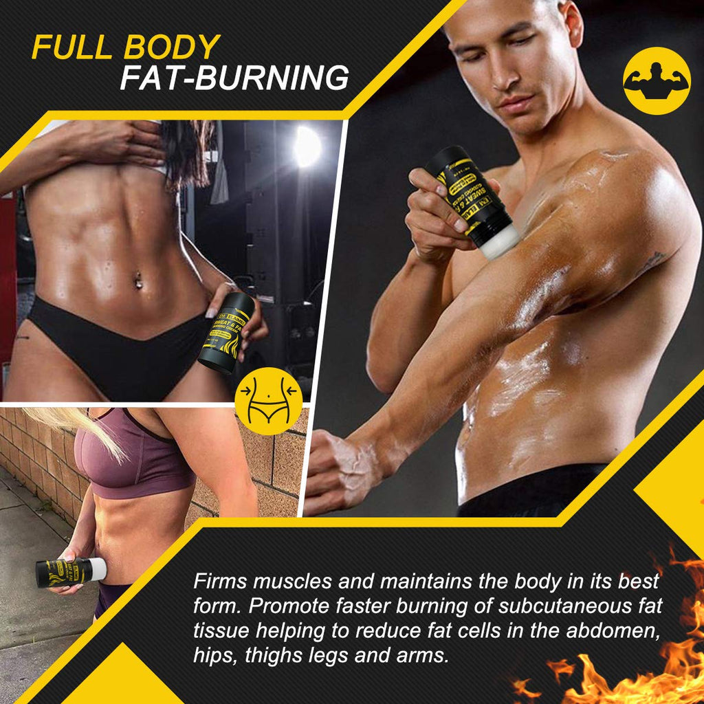 Fat Burning Sweat Cream, Weight Loss Workout Enhancer Hot Gel for Belly, Slimming/Anti Cellulite Cream for Tummy for Body for Women and Men, Deep Tissue Massage & Muscle (1 Pack)