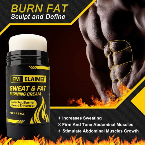 Fat Burning Sweat Cream, Weight Loss Workout Enhancer Hot Gel for Belly, Slimming/Anti Cellulite Cream for Tummy for Body for Women and Men, Deep Tissue Massage & Muscle (1 Pack)