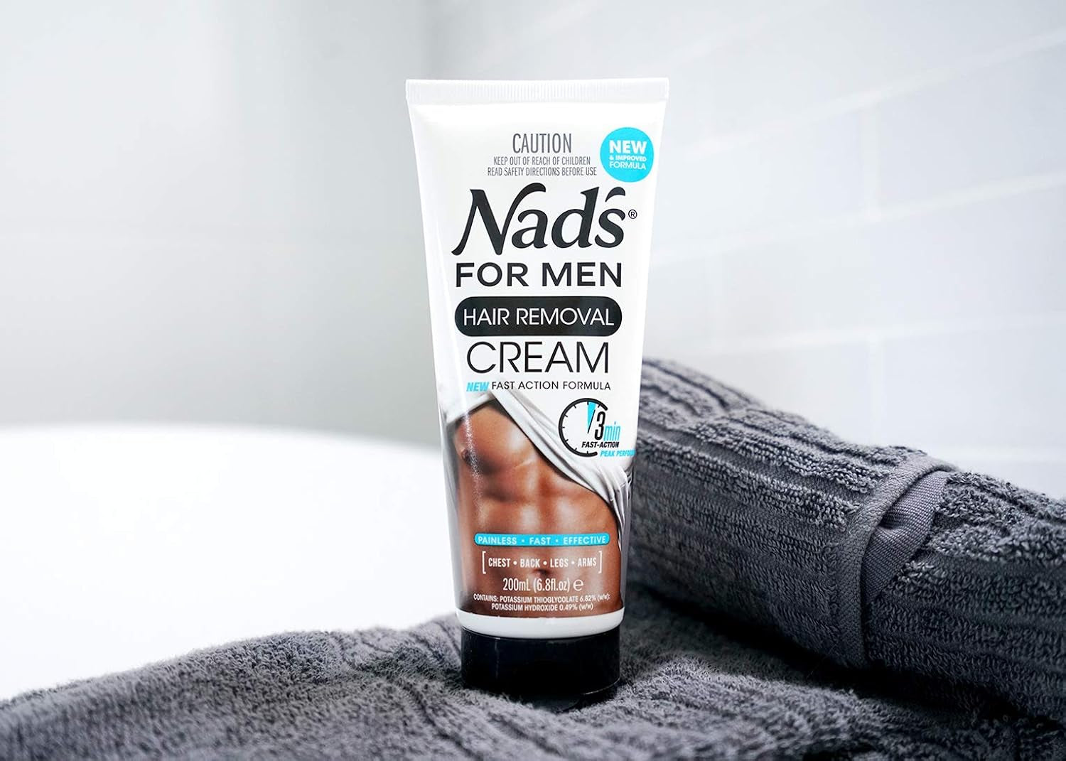 Hair Removal Cream, Body Depilatory for Coarse Hair, 6.8Oz